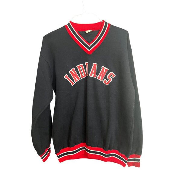 Russell Athletic Other - Vintage Cleveland Indians Sweatshirt Russell Athletic V Neck L Men 70s Retro